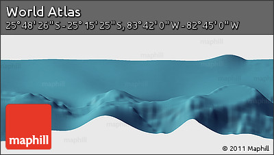 Satellite Panoramic Map of the Area around 25° 31' 56" S, 83° 13' 29" W
