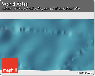 Satellite 3D Map of the Area around 25° 31' 56" S, 84° 13' 29" E