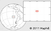 Blank Location Map of the area around 25° 31' 56" S, 89° 10' 30" W