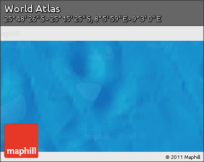 Political 3D Map of the Area around 25° 31' 56" S, 8° 34' 29" E