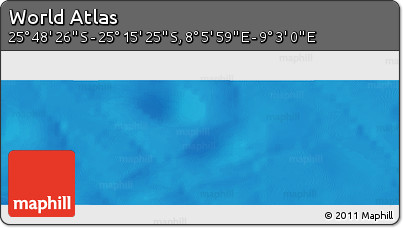 Physical Panoramic Map of the Area around 25° 31' 56" S, 8° 34' 29" E