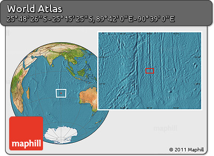 Satellite Location Map of the Area around 25° 31' 56" S, 90° 10' 30" E