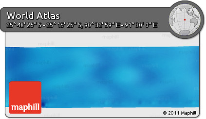 Physical Panoramic Map of the Area around 25° 31' 56" S, 91° 1' 30" E