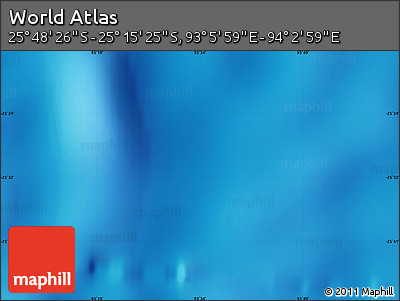 Physical Map of the Area around 25° 31' 56" S, 93° 34' 29" E