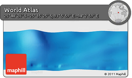 Physical Panoramic Map of the Area around 25° 31' 56" S, 93° 34' 29" E