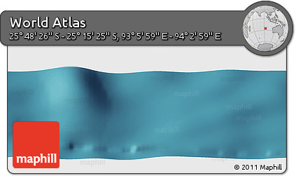 Satellite Panoramic Map of the Area around 25° 31' 56" S, 93° 34' 29" E