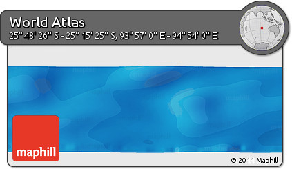 Political Panoramic Map of the Area around 25° 31' 56" S, 94° 25' 30" E