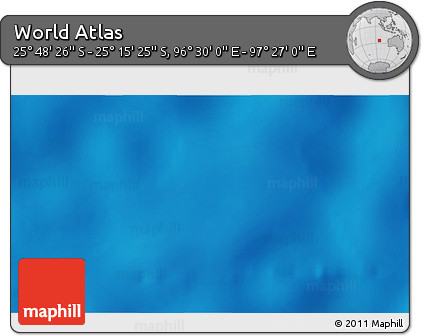 Physical 3D Map of the Area around 25° 31' 56" S, 96° 58' 29" E
