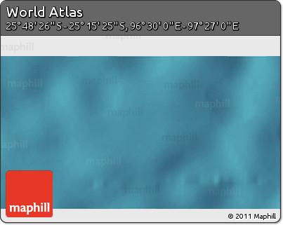 Satellite 3D Map of the Area around 25° 31' 56" S, 96° 58' 29" E