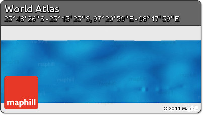 Physical Panoramic Map of the Area around 25° 31' 56" S, 97° 49' 29" E