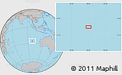 Gray Location Map of the area around 25° 31' 56" S, 98° 40' 30" E
