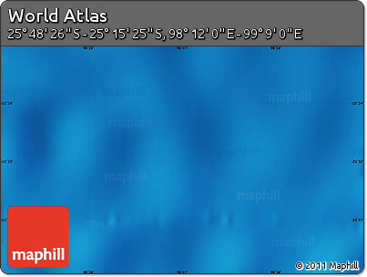 Physical Map of the Area around 25° 31' 56" S, 98° 40' 30" E