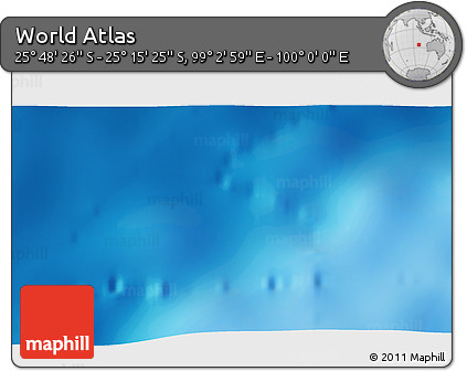 Physical 3D Map of the Area around 25° 31' 56" S, 99° 31' 30" E