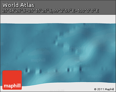 Satellite 3D Map of the Area around 25° 31' 56" S, 99° 31' 30" E