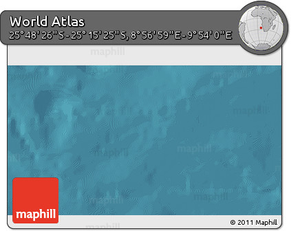 Satellite 3D Map of the Area around 25° 31' 56" S, 9° 25' 30" E