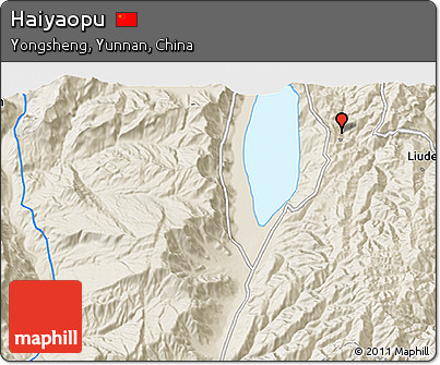 Shaded Relief 3D Map of Haiyaopu