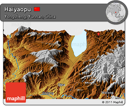 Physical Panoramic Map of Haiyaopu