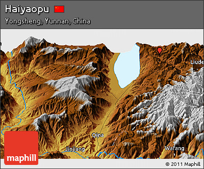 Physical Panoramic Map of Haiyaopu
