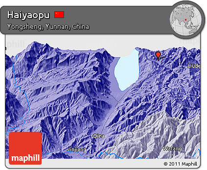 Political Panoramic Map of Haiyaopu