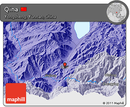 Political Panoramic Map of Qina