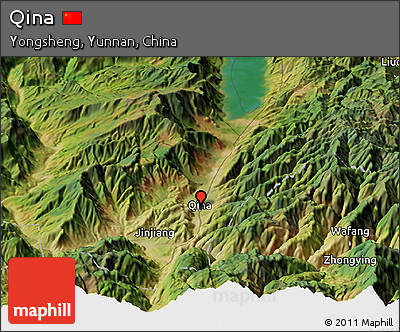 Satellite Panoramic Map of Qina