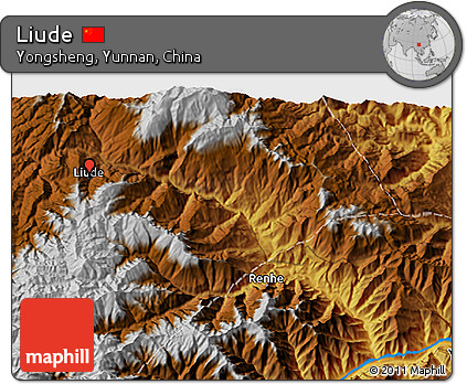 Physical 3D Map of Liude