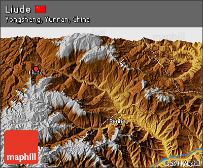 Physical 3D Map of Liude