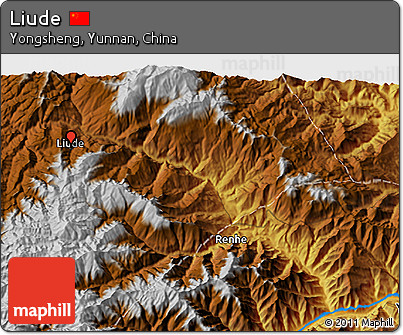 Physical 3D Map of Liude