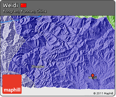 Political 3D Map of Weidi