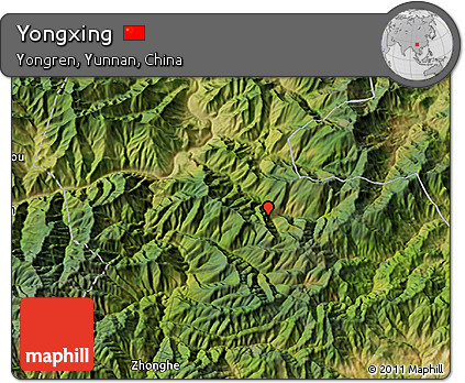 Satellite 3D Map of Yongxing