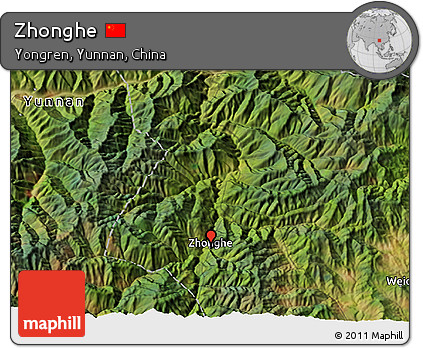 Satellite 3D Map of Zhonghe