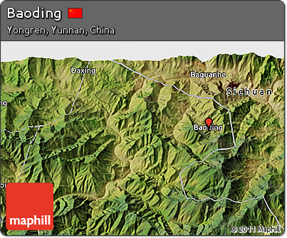 Satellite 3D Map of Baoding