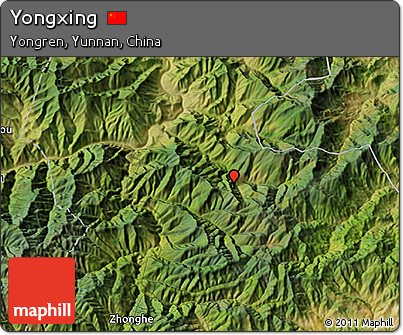 Satellite 3D Map of Yongxing
