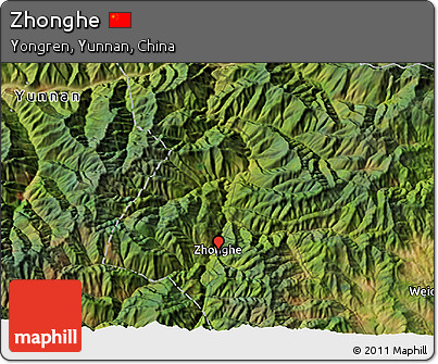 Satellite 3D Map of Zhonghe