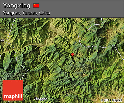 Satellite 3D Map of Yongxing