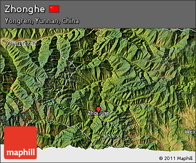 Satellite 3D Map of Zhonghe