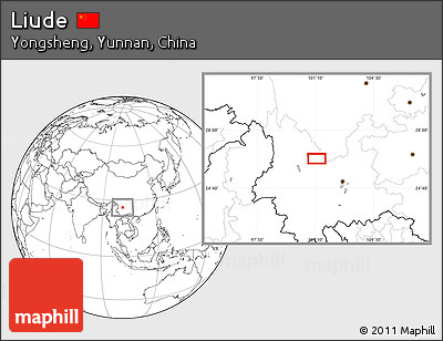 Blank Location Map of Liude