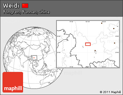 Blank Location Map of Weidi