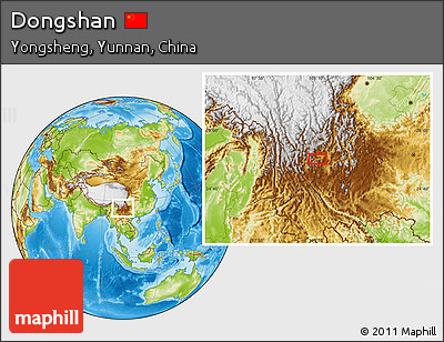 Physical Location Map of Dongshan
