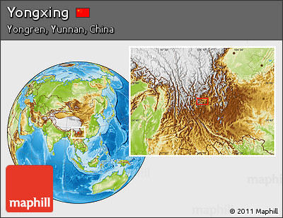 Physical Location Map of Yongxing