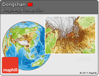 Physical Location Map of Dongshan