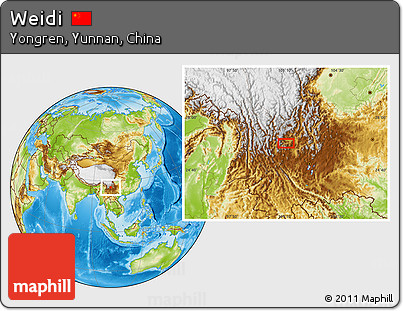 Physical Location Map of Weidi