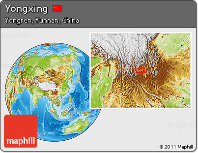 Physical Location Map of Yongxing