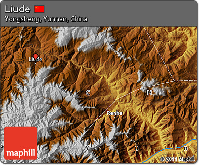 Physical Map of Liude