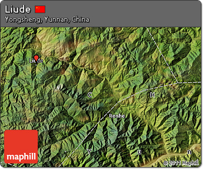 Satellite Map of Liude