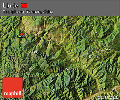 Satellite Map of Liude