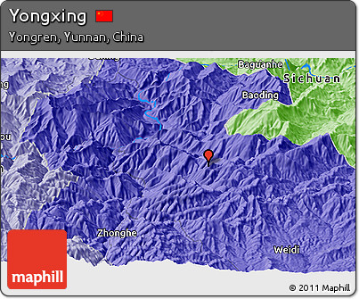 Political Panoramic Map of Yongxing