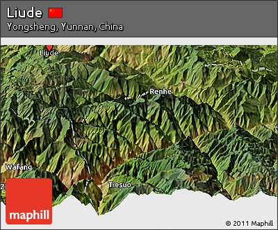 Satellite Panoramic Map of Liude