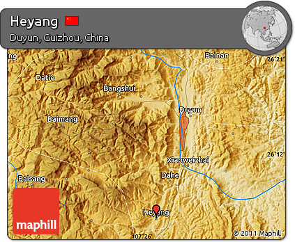 Physical Map of Heyang