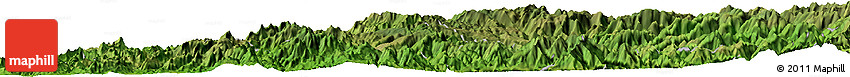 Satellite Horizon Map of the Area around 26° 21' 4" N, 107° 52' 30" W